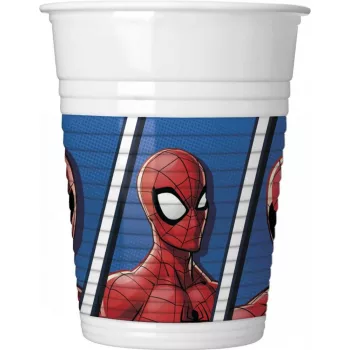 Pókember Crime Fighter Blue műanyag pohár 8 db-os 200 ml