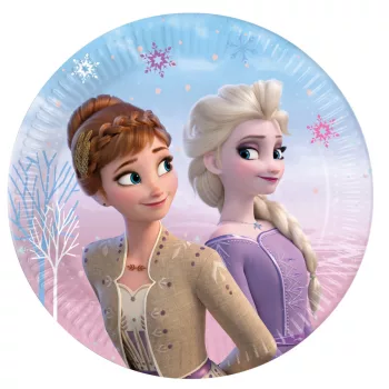 Disney Jégvarázs Wind papírtányér 8 db-os 23 cm FSC