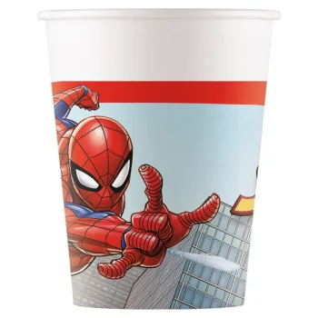 Pókember Crime Fighter papír pohár 8 db-os 200 ml FSC