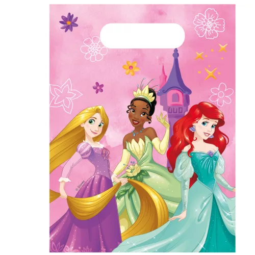 Disney Hercegnők Live Your Story ajándéktasak, ajándékzacskó 6 db-os