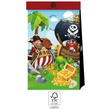 Kalóz Island papírzacskó 4 db-os FSC