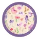 Virág Watercolor Flowers papírtányér 8 db-os 23 cm