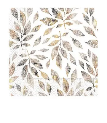 Levél Grey Branches szalvéta 20 db-os 33x33 cm