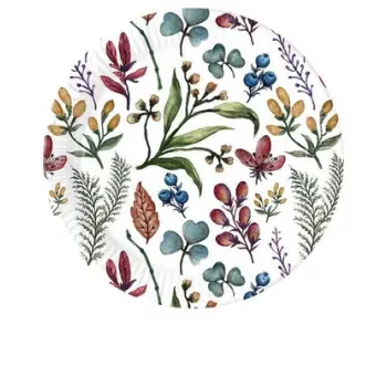 Virág Herbs papírtányér 8 db-os 23 cm