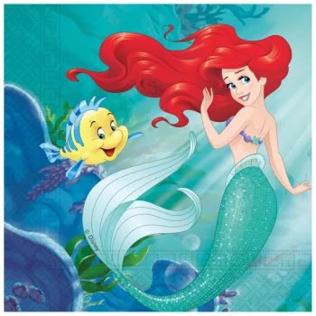   Disney Hercegnők, Ariel Curious szalvéta 20 db-os 33x33 cm FSC
