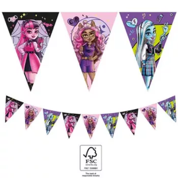 Monster High Friends zászlófüzér FSC 2,3 m