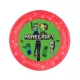 Minecraft Party micro prémium műanyag lapostányér 21 cm