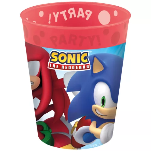 Sonic a sündisznó Sega micro prémium műanyag pohár 250 ml