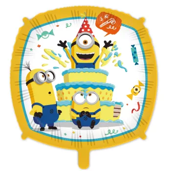 Minyonok Cake fólia lufi 46 cm