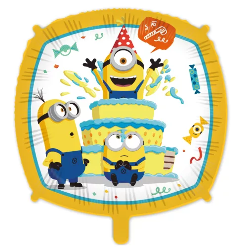 Minyonok Cake fólia lufi 46 cm