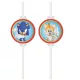 Sonic a sündisznó Sega papír szívószál, 4 db-os szett FSC