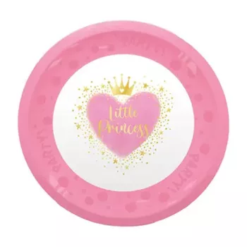   Hercegnők Little Princess micro prémium műanyag lapostányér 21 cm
