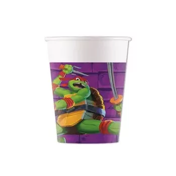   Tini Nindzsa Teknőcök Purple papír pohár 8 db-os 200 ml FSC