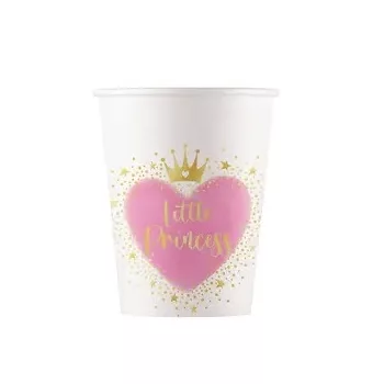 Hercegnők Little Princess papír pohár 8 db-os 200 ml FSC