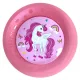 Unikornis Rainbow Colors micro prémium műanyag lapostányér 4 db-os szett 21 cm