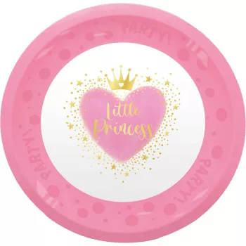   Hercegnők Little Princess micro prémium műanyag lapostányér 4 db-os szett 21 cm