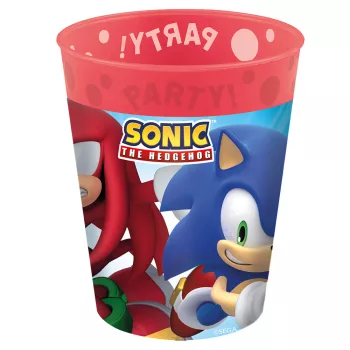   Sonic a sündisznó Sega micro prémium műanyag pohár szett 4 db-os 250 ml