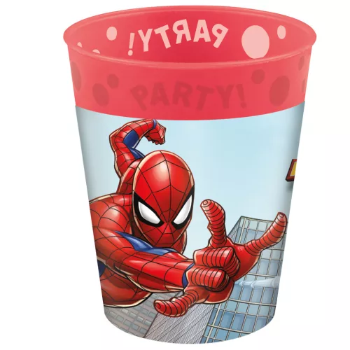 Pókember Crime Fighter micro prémium műanyag pohár szett 4 db-os 250 ml