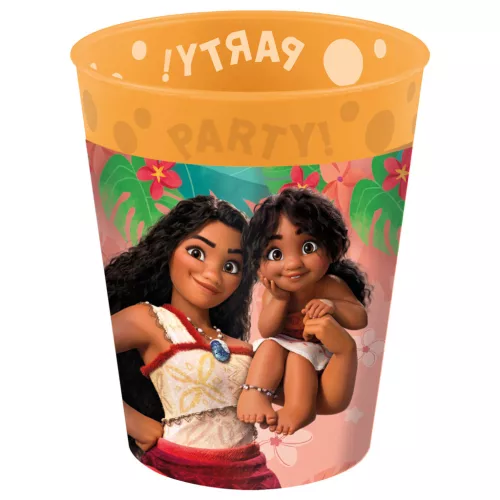 Disney Vaiana Sailing Spirit micro prémium műanyag pohár szett 4 db-os 250 ml