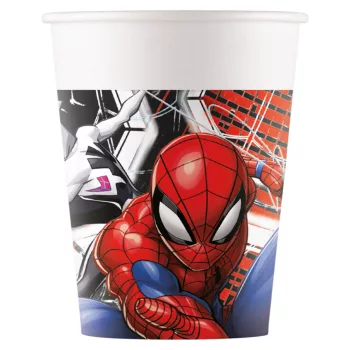 Pókember World of Webs papír pohár 8 db-os 200 ml FSC