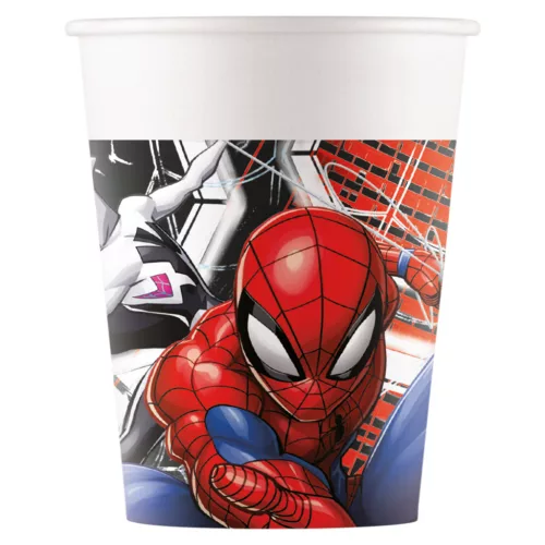 Pókember World of Webs papír pohár 8 db-os 200 ml FSC