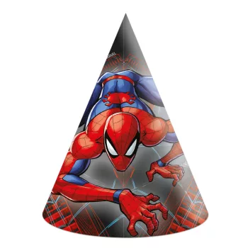 Pókember World of Webs parti kalap, csákó 6 db-os FSC