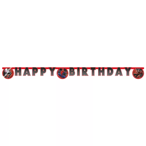 Pókember World of Webs Happy Birthday felirat FSC 2 m