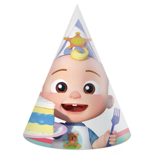 CoComelon Birthday parti kalap, csákó 6 db-os FSC