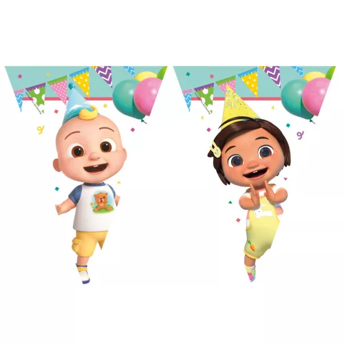 CoComelon Birthday zászlófüzér 2,3 m FSC