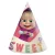 Mása és a medve Sweet Heart parti kalap, csákó 6 db-os