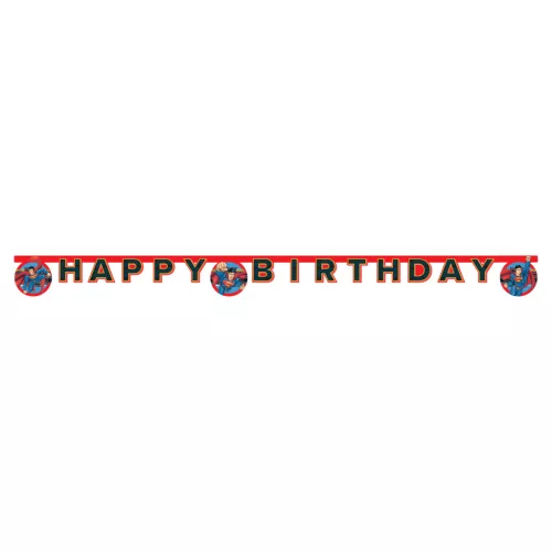 Superman Krypton Happy Birthday felirat 200 cm FSC
