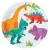 Dinoszaurusz Party papírtányér 8 db-os 23 cm FSC