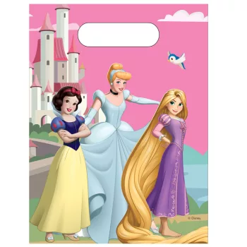   Disney Hercegnők Create Your World műanyag ajándéktasak, ajándékzacskó 6 db-os