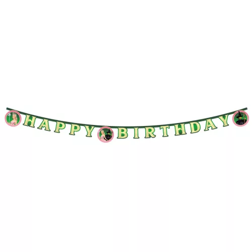Wicked For Good Happy Birthday felirat 200 cm FSC