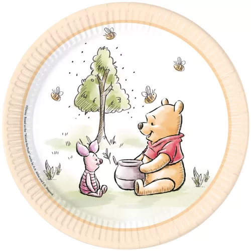 Disney Micimackó Loves Nature papírtányér 8 db-os 23 cm FSC