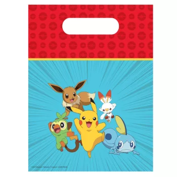   Pokémon Next Generation műanyag ajándéktasak, ajándékzacskó 6 db-os