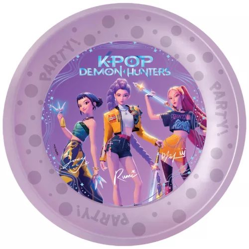 K-pop Démonvadászok Honmoon micro prémium műanyag lapostányér 4 db-os szett 21 cm