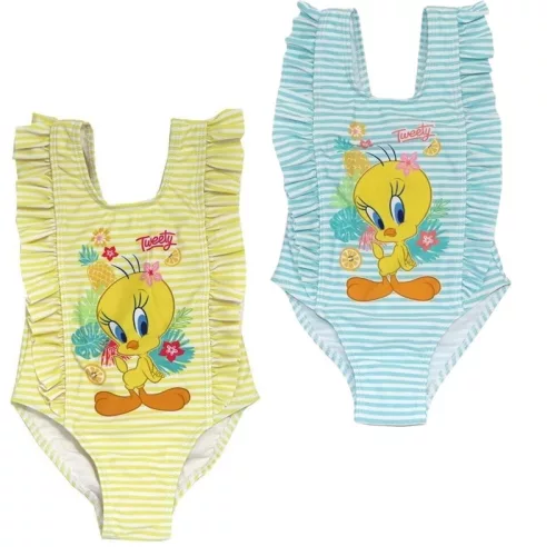 Bolondos dallamok Tweety baba fürdőruha, úszó 12-36 hó