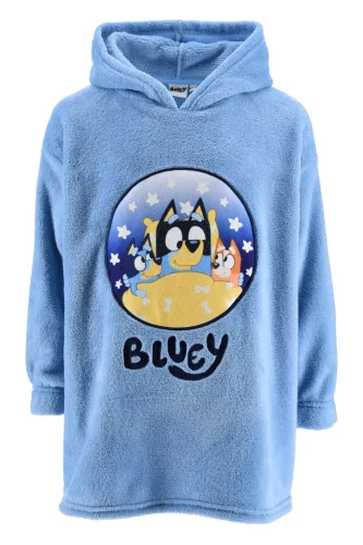 Bluey Stars belebújós plüss polár takaró, poncsó 3/5 év