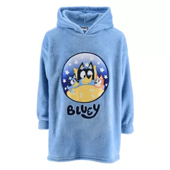  Bluey Stars belebújós plüss polár takaró, poncsó 6/8 év