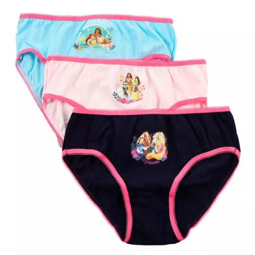 Disney Hercegnők Summer gyerek fehérnemű, bugyi 3 darab/csomag 3 - 8 év / 98 - 128 cm