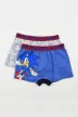Sonic a sündisznó Face gyerek boxeralsó 2 darab/csomag 3 - 8 év / 98 - 128 cm