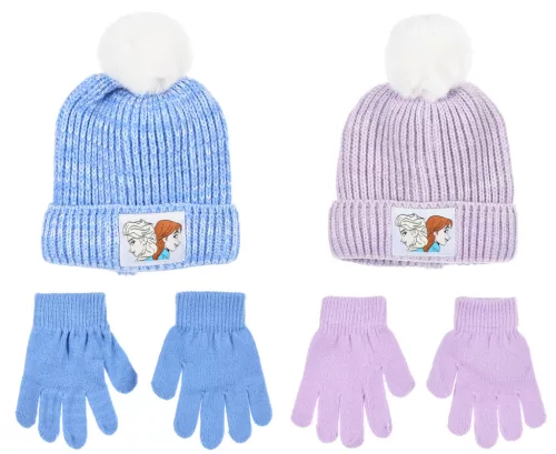 Disney Jégvarázs Sisters gyerek sapka + kesztyű szett 52-54 cm