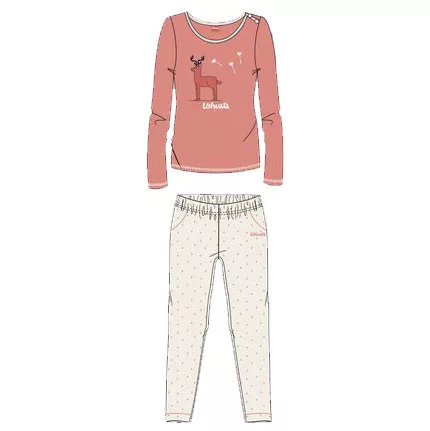 Ushuaia Szarvas Fawn női hosszú pizsama S-XXL