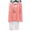 Ushuaia Szarvas Fawn női hosszú pizsama S-XXL
