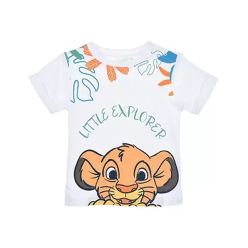 Disney Az Oroszlánkirály Little Explorer White baba póló, felső 6-24 hó