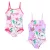 Disney Marie cica Flowers gyerek fürdőruha, úszó 3 - 6 év / 98 - 116 cm