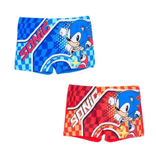 Sonic a sündisznó Checkered gyerek fürdőnadrág, short 4 - 10 év / 104 - 140 cm