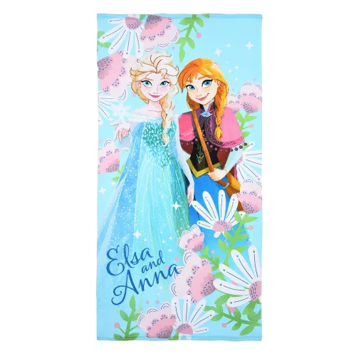Disney Jégvarázs Spring fürdőlepedő, strand törölköző 70x140 cm (Fast Dry)