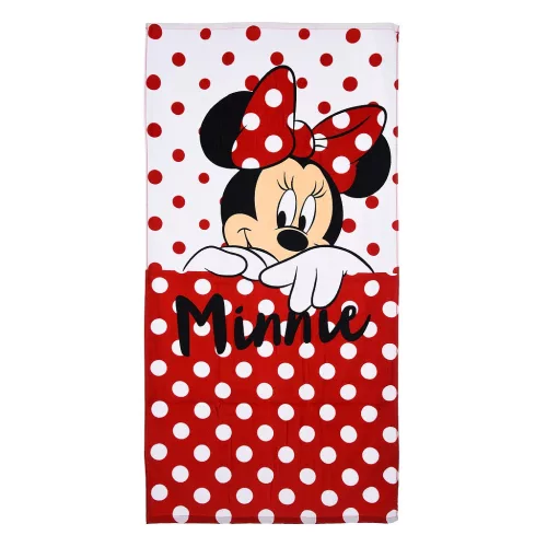 Disney Minnie Dots fürdőlepedő, strand törölköző 70x140cm